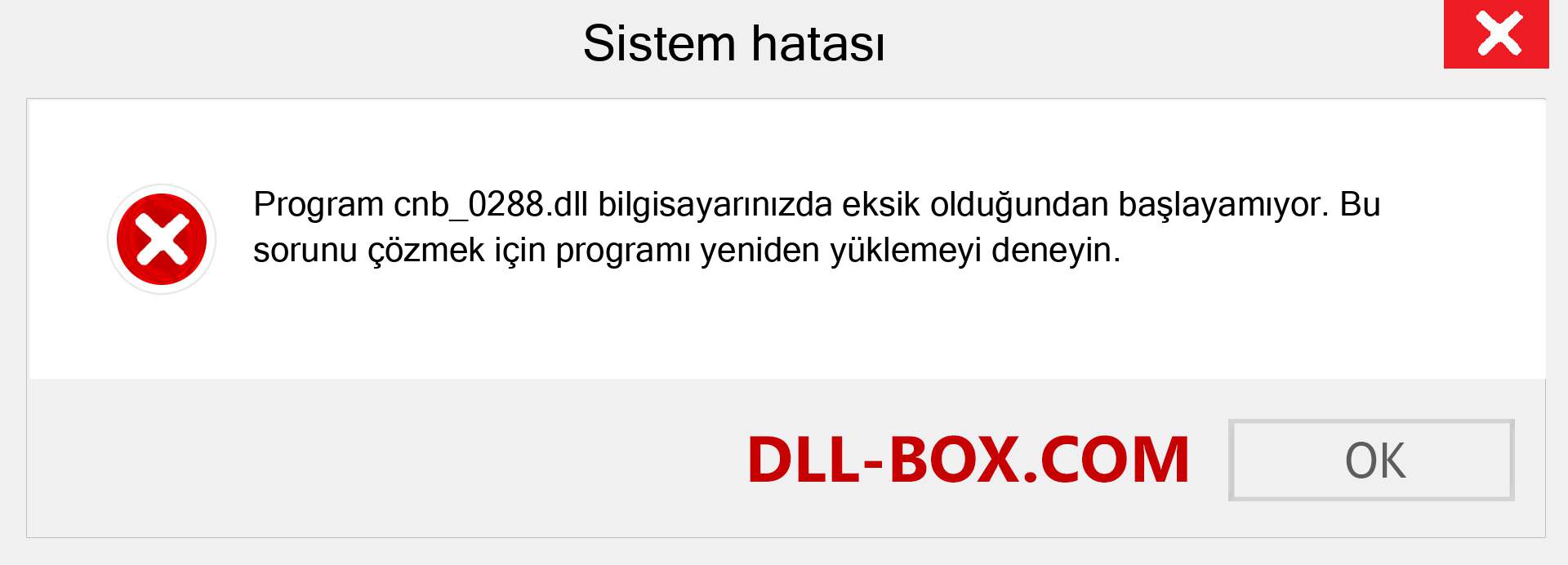 cnb_0288.dll dosyası eksik mi? Windows 7, 8, 10 için İndirin - Windows'ta cnb_0288 dll Eksik Hatasını Düzeltin, fotoğraflar, resimler